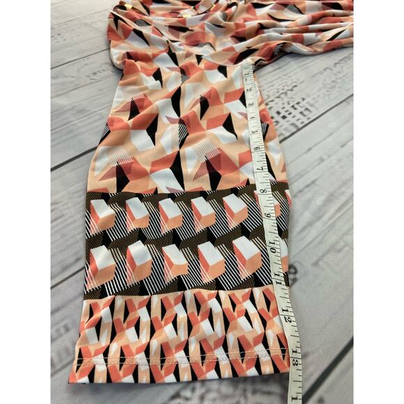 JM Collection Embellished Tunic Top Womens M Mosaic 3/4 Sleeves Scoop Neck - Picture 8 of 12